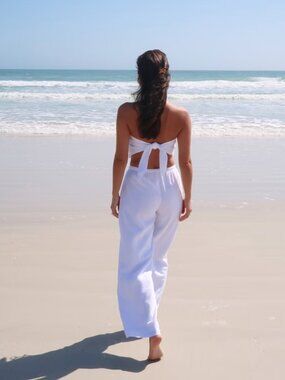 Abercrombie & Fitch Linen-Blend Pull-On Pant